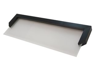 Miniaturka 17 - Nowoczesna czarna półka ścienna, styl industrialny