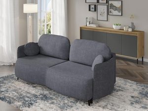 Miniaturka 5 - Grafitowa sofa modułowa z głębokim siedziskiem do nowoczesnego wnętrza