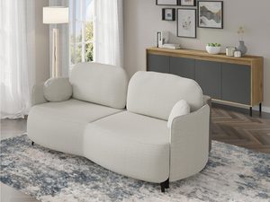 Miniaturka 19 - Komfortowa szara sofa z szerokim siedziskiem do salonu
