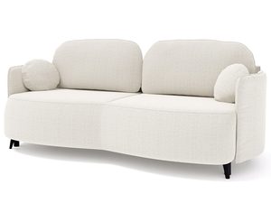 Miniaturka 14 - Sofa modułowa w kremowym odcieniu z miękkimi poduszkami