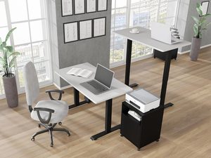 Miniaturka 33 - Biurko elektryczne z regulacją wysokości i nowoczesnym designem