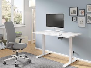 Miniaturka 26 - Nowoczesne biurko z drewnianym blatem do stylowego biura