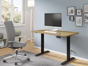 Miniaturka 23 - Nowoczesne biurko z drewnianym blatem do przestronnego biura