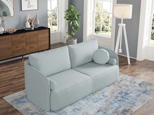 Miniaturka 4 - Sofa w jasnym odcieniu niebieskiego do nowoczesnego salonu