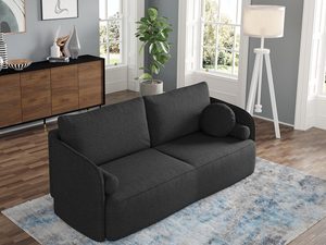 Miniaturka 18 - Sofa modułowa w głębokiej czerni, idealna do nowoczesnych wnętrz