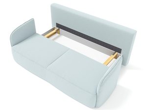 Miniaturka 3 - Tapicerowana sofa w pastelowym odcieniu błękitu