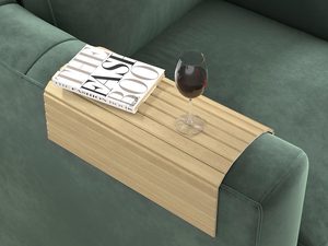 Miniaturka 4 - Drewniany podkład na podłokietnik, naturalne drewno, minimalistyczny styl