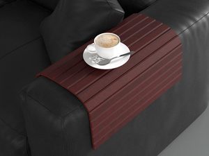 Miniaturka 14 - Drewniany podkład na podłokietnik w kolorze wiśniowym, elegancki design