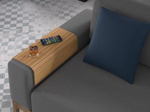 Miniaturka 18 - Jasny drewniany podkład na podłokietnik, styl minimalistyczny