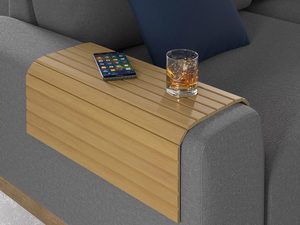 Miniaturka 19 - Drewniany podkład na podłokietnik sofy, naturalne drewno, styl skandynawski