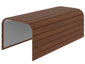 Miniaturka 20 - Stylowy drewniany podkład na sofę, ciemne drewno, praktyczny dodatek