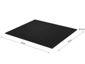 Miniaturka 27 - Czarna drewniana nakładka na meble z wymiarami technicznymi