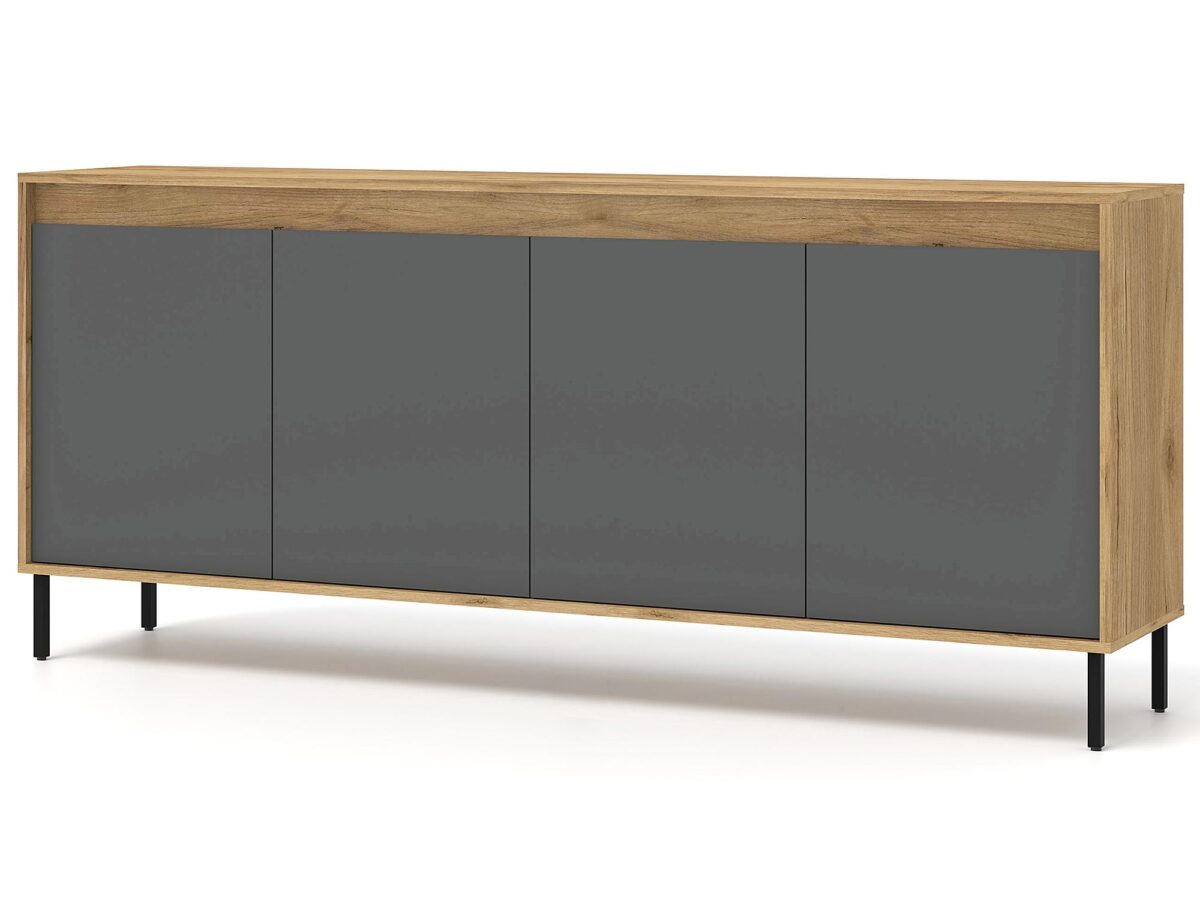 Duża Komoda Riva 190 cm z Regulowanymi Nóżkami