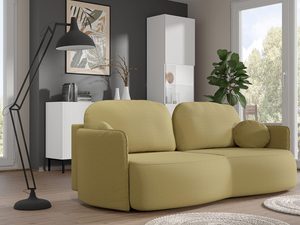 Miniaturka 18 - Żółta sofa modułowa z zaokrąglonym oparciem