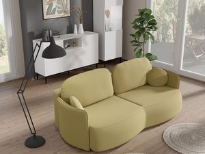 Miniaturka 19 - Żółta sofa modułowa z zaokrąglonym oparciem