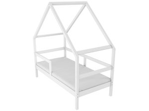 Miniaturka 2 - Białe łóżko dziecięce z baldachimem, styl skandynawski