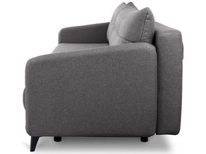 Miniaturka 37 - Szara sofa z wysokim oparciem i miękkim siedziskiem