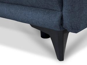 Miniaturka 21 - Granatowa sofa z minimalistycznym stylem i metalowymi nóżkami