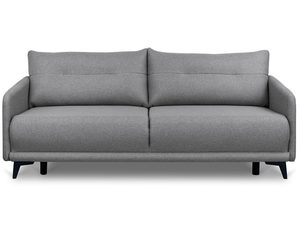 Miniaturka 26 - Nowoczesna szara sofa z tapicerowanym oparciem