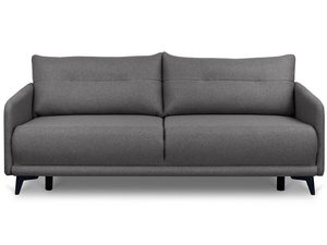 Miniaturka 34 - Szara sofa z nowoczesnym kształtem i metalowymi nóżkami