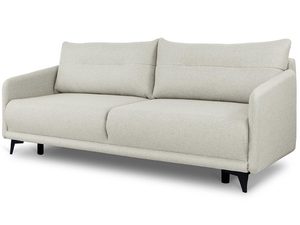 Miniaturka 1 - Nowoczesna jasno beżowa kanapa z dużymi poduszkami