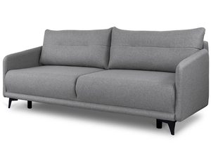 Miniaturka 27 - Szara sofa z szerokim siedziskiem i prostym designem