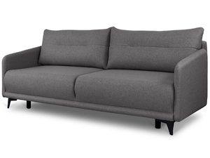 Miniaturka 35 - Komfortowa szara sofa z minimalistycznym designem