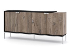 Miniaturka 7 - Komoda z szafkami i metalowymi nóżkami