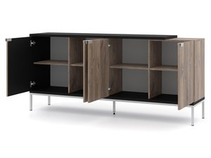 Miniaturka 1 - Otwarta komoda w jasnym kolorze perspektywa z wewnątrz