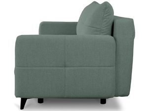 Miniaturka 21 - Zielona kanapa z czarnymi nóżkami z perspektywy bocznej