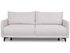Miniaturka 42 - Beżowa sofa z prostym designem i wysokim oparciem
