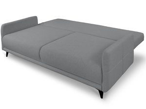 Miniaturka 39 - Klasyczna jasnoszara sofa z niskim oparciem