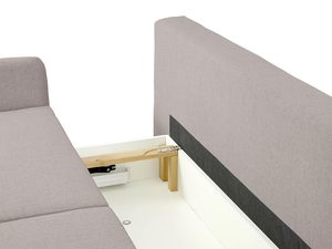 Miniaturka 16 - Detal beżowej sofy z minimalistycznym wykończeniem