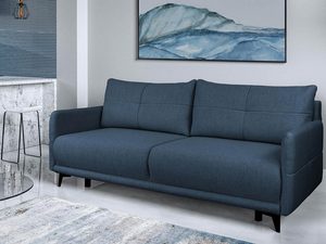 Miniaturka 33 - Granatowa sofa do eleganckiego salonu z nowoczesnym designem