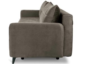 Miniaturka 11 - Szara sofa z tapicerowanym oparciem i miękkimi poduszkami