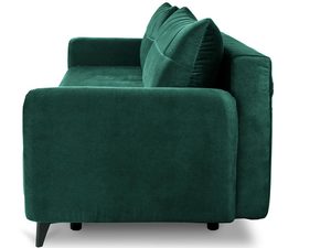 Miniaturka 18 - Komfortowa zielona sofa z perspektywy bocznej