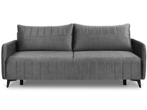 Miniaturka 33 - Ciemnoszara sofa modułowa z miękkimi poduszkami do eleganckiego salonu