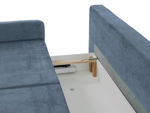 Miniaturka 29 - Granatowa sofa z funkcją spania do nowoczesnego salonu