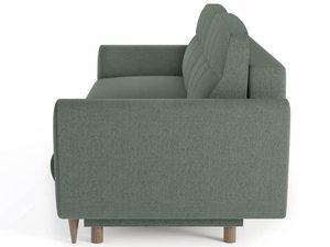 Miniaturka 14 - Detal boczny zielonej sofy z minimalistycznym designem