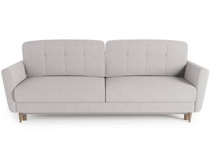 Miniaturka 30 - Beżowa sofa do przestronnego salonu z prostymi liniam