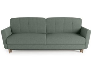 Miniaturka 12 - Detal zielonej sofy z minimalistycznym designem