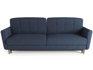 Miniaturka 18 - Detal granatowej sofy z prostym designem