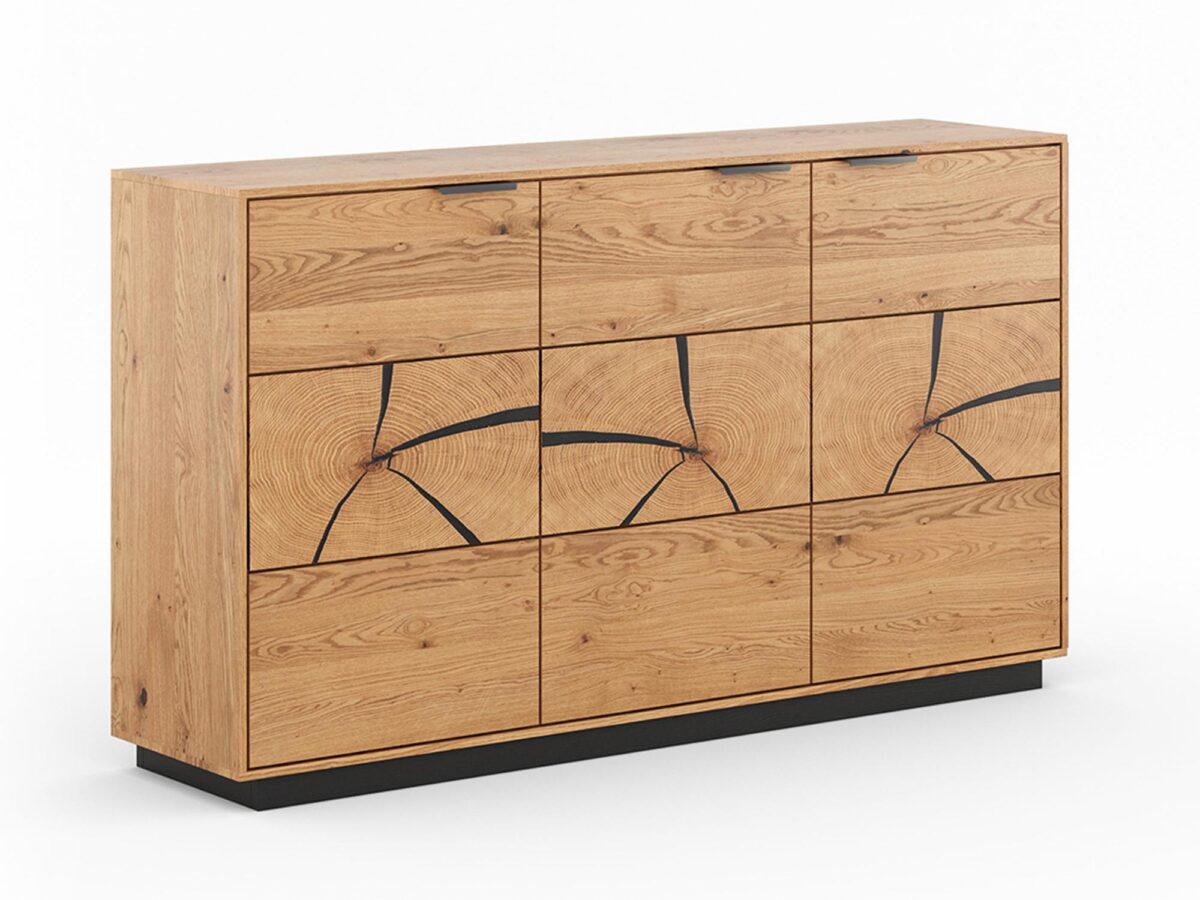 Komoda Dębowa Loftwood Modernistyczna