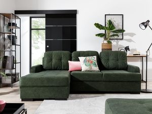 Miniaturka 11 - Zielony narożnik w kształcie litery L z funkcją spania