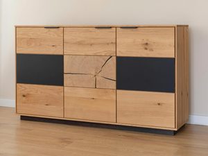 Miniaturka 1 - Komoda z litego drewna dębowego w stylu loftowym