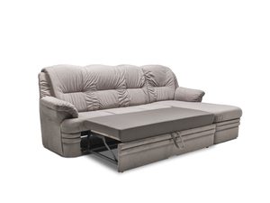 Miniaturka 2 - Beżowy narożnik rozkładany z funkcją spania