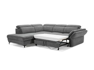 Miniaturka 2 - Szary narożnik nowoczesny z funkcją spania