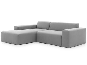 Miniaturka 2 - Nowoczesny narożnik modułowy w jasnoszarym kolorze