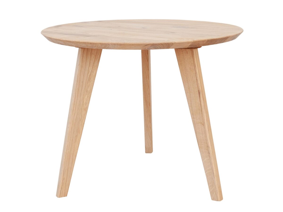 Dębowa Ława Okrągła Basic 50 cm