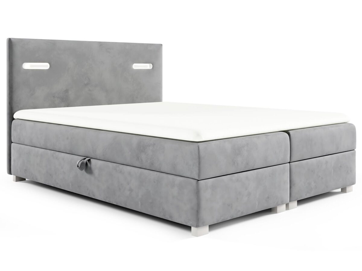 Łóżko Kontynentalne z Oświetleniem Dotykowym Nevo